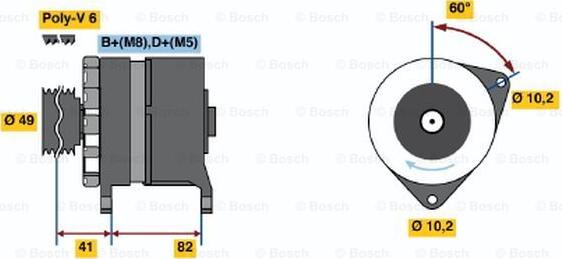 BOSCH 0 120 468 005 - Ģenerators adetalas.lv