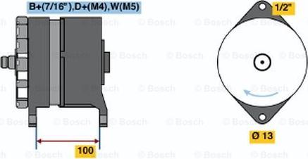 BOSCH 0 986 043 480 - Ģenerators adetalas.lv