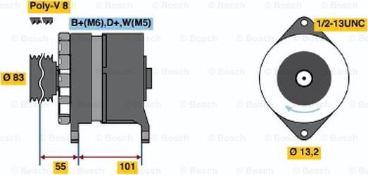 BOSCH 0 120 468 163 - Ģenerators adetalas.lv