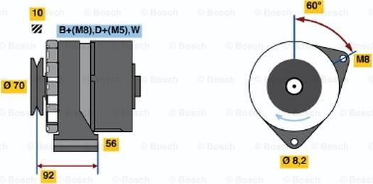 BOSCH 0 120 468 120 - Ģenerators adetalas.lv