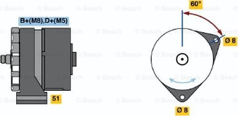 BOSCH 0 120 489 473 - Ģenerators adetalas.lv