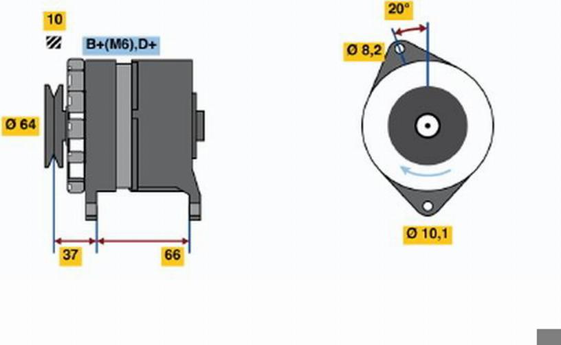 BOSCH 0 120 489 190 - Ģenerators adetalas.lv