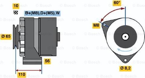 BOSCH 0 986 034 240 - Ģenerators adetalas.lv