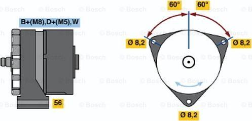 BOSCH 0 120 488 233 - Ģenerators adetalas.lv