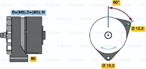 BOSCH 0 120 484 025 - Ģenerators adetalas.lv