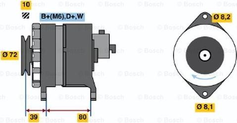 BOSCH 0 120 488 009 - Ģenerators adetalas.lv