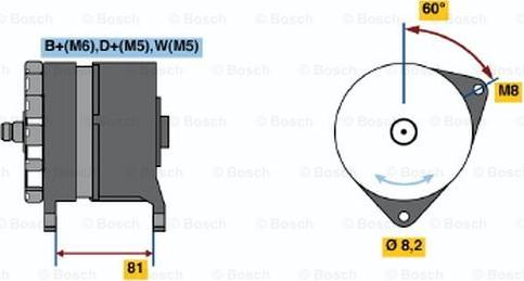 BOSCH 0 120 488 149 - Ģenerators adetalas.lv