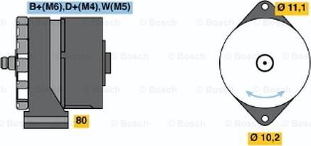 BOSCH 0 986 034 210 - Ģenerators adetalas.lv