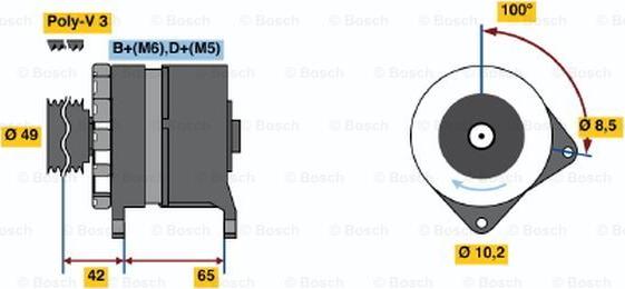 BOSCH 0 120 339 547 - Ģenerators adetalas.lv