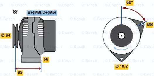 BOSCH 0 120 335 007 - Ģenerators adetalas.lv