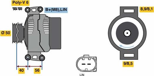 BOSCH 0121813006 - Ģenerators adetalas.lv