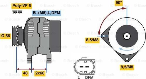 BOSCH 0 121 715 047 - Ģenerators adetalas.lv