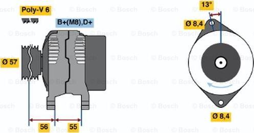 BOSCH 0 123 500 004 - Ģenerators adetalas.lv