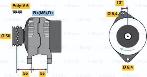 BOSCH 0 123 500 006 - Ģenerators adetalas.lv