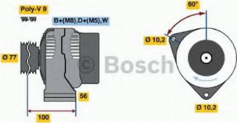 BOSCH 0 123 515 500 - Ģenerators adetalas.lv