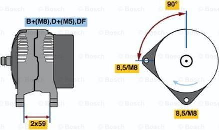 BOSCH 0 123 515 009 - Ģenerators adetalas.lv