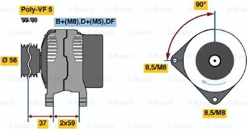 BOSCH 0 123 515 003 - Ģenerators adetalas.lv