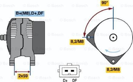 BOSCH 0 123 515 018 - Ģenerators adetalas.lv