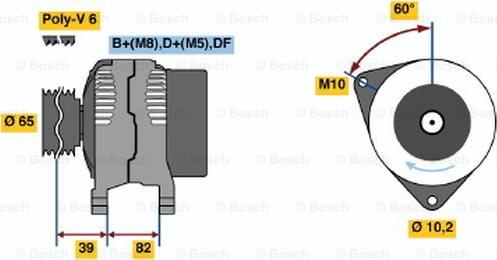 BOSCH 0 123 515 012 - Ģenerators adetalas.lv