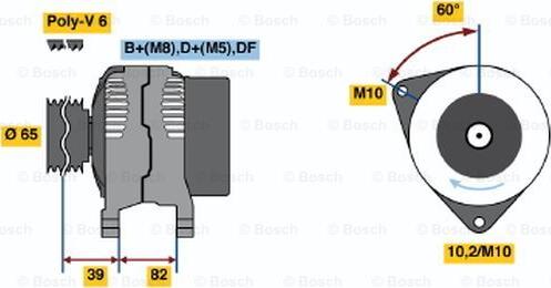 BOSCH 0 123 515 024 - Ģenerators adetalas.lv