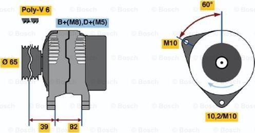 BOSCH 0 123 510 092 - Ģenerators adetalas.lv