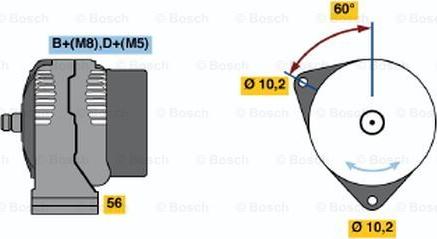 BOSCH 0 986 043 130 - Ģenerators adetalas.lv