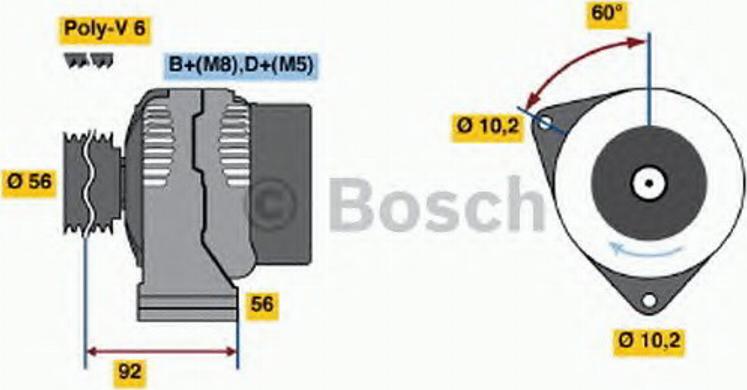 BOSCH 0 123 510 074 - Ģenerators adetalas.lv