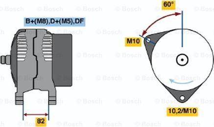 BOSCH 0 123 520 026 - Ģenerators adetalas.lv