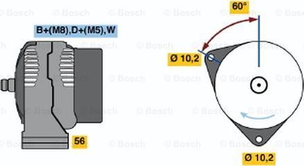 BOSCH 0 123 315 501 - Ģenerators adetalas.lv