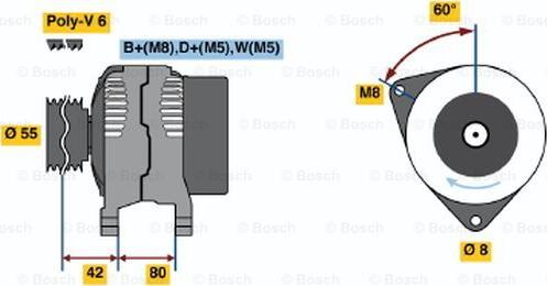 BOSCH 0 123 310 015 - Ģenerators adetalas.lv