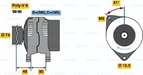 BOSCH 0 123 310 016 - Ģenerators adetalas.lv