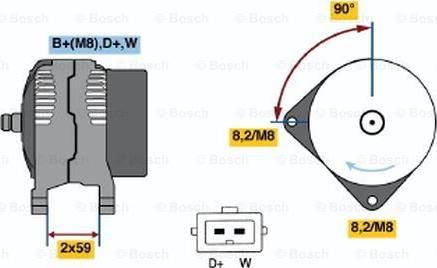 BOSCH 0 123 310 032 - Ģenerators adetalas.lv