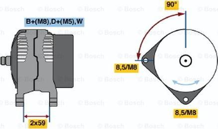 BOSCH 0 123 320 048 - Ģenerators adetalas.lv