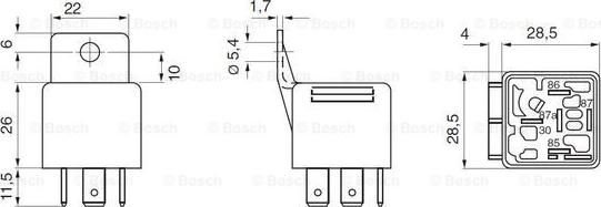 BOSCH 0 332 019 151 - Relejs, Degvielas sūknis adetalas.lv