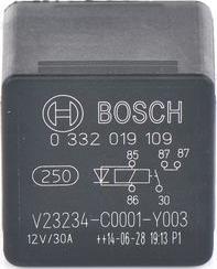 BOSCH 0 332 019 109 - Relejs, Darba strāva adetalas.lv