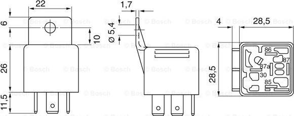 BOSCH 0 332 019 110 - Relejs, Degvielas sūknis adetalas.lv