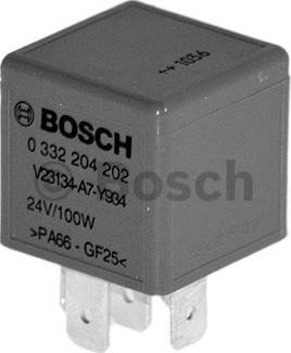 BOSCH 0 332 204 202 - Relejs, Darba strāva adetalas.lv