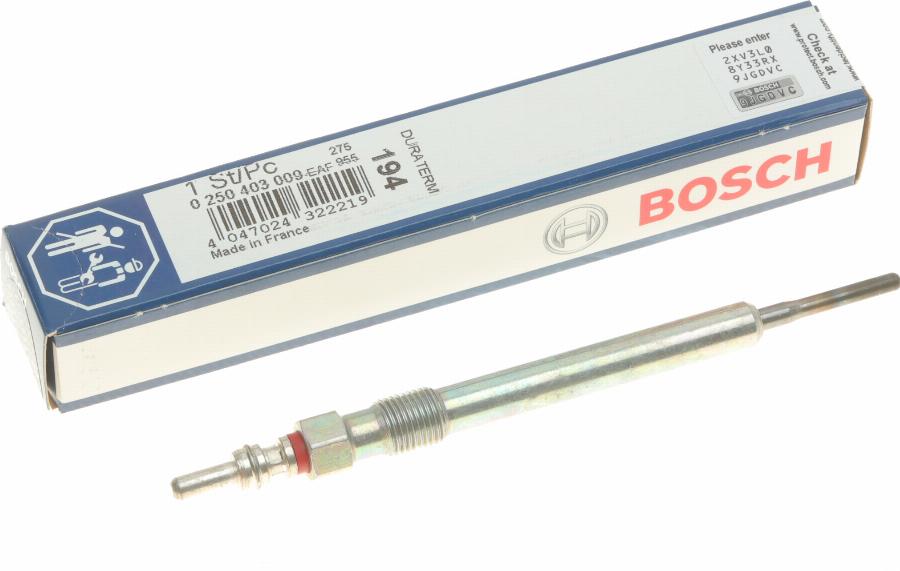 BOSCH 0 250 403 009 - Kvēlsvece adetalas.lv