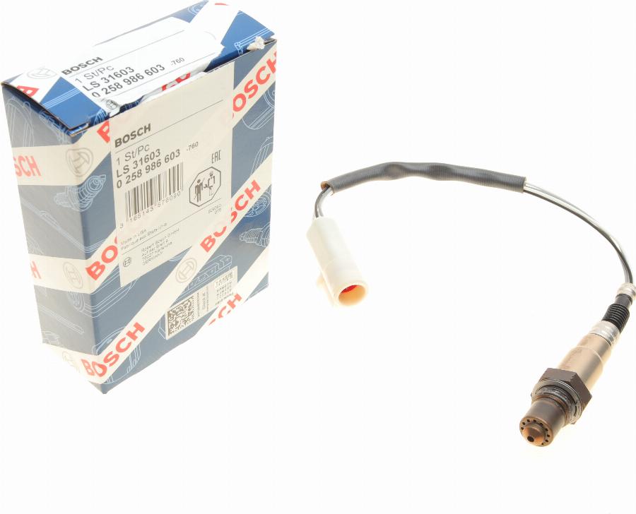 BOSCH 0 258 986 603 - Lambda zonde adetalas.lv