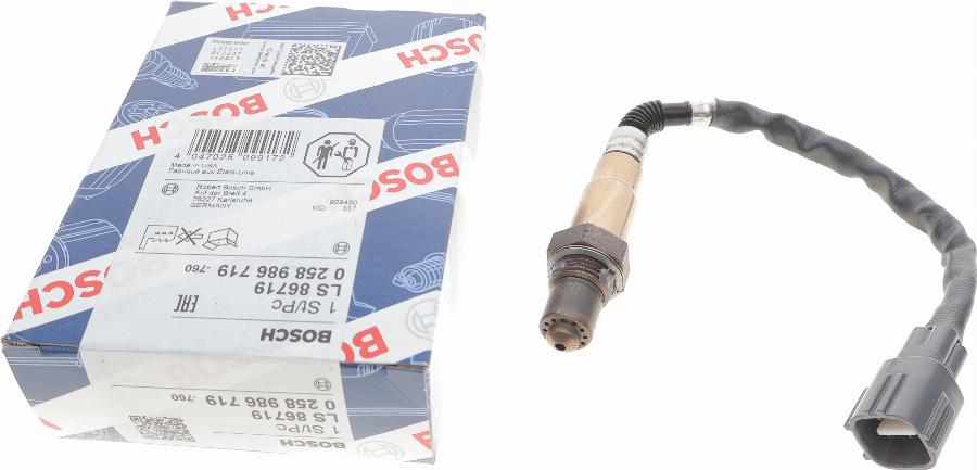 BOSCH 0 258 986 719 - Lambda zonde adetalas.lv