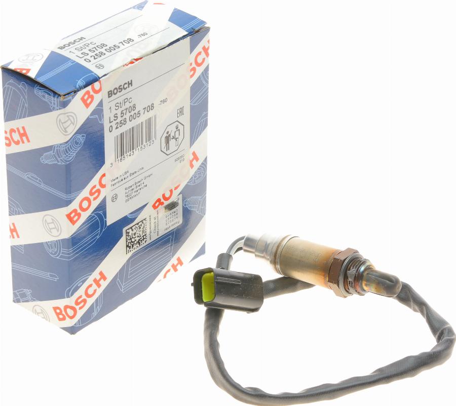 BOSCH 0 258 005 708 - Lambda zonde adetalas.lv