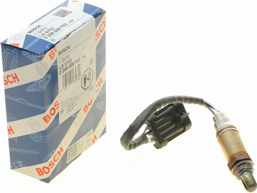 BOSCH 0 258 005 703 - Lambda zonde adetalas.lv