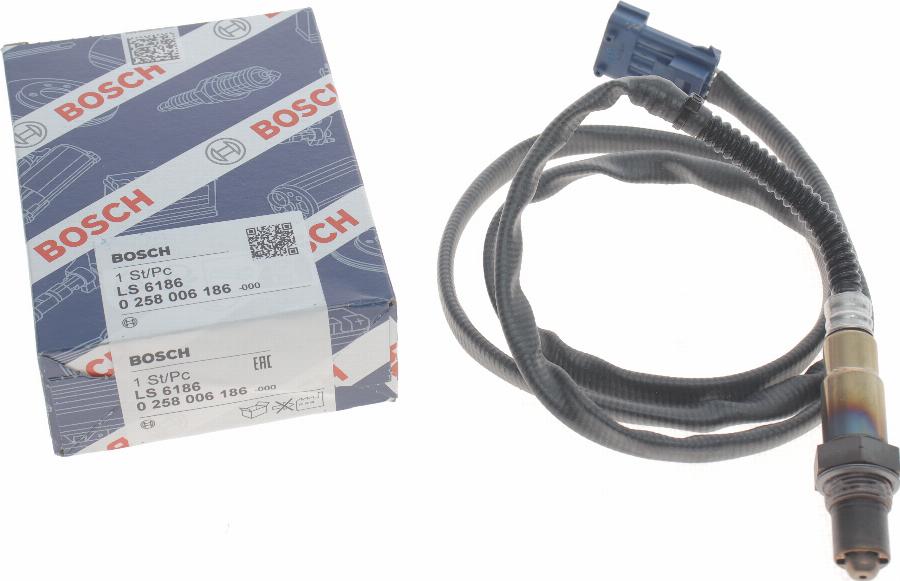 BOSCH 0 258 006 186 - Lambda zonde adetalas.lv