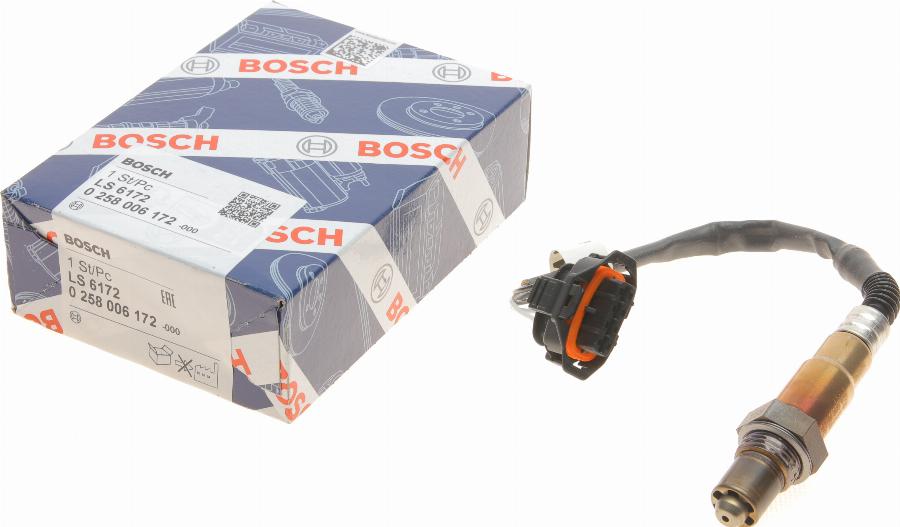 BOSCH 0 258 006 172 - Lambda zonde adetalas.lv