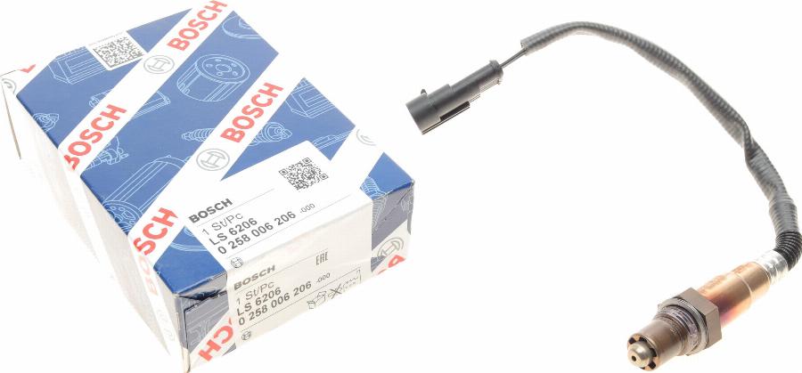 BOSCH 0 258 006 206 - Lambda zonde adetalas.lv