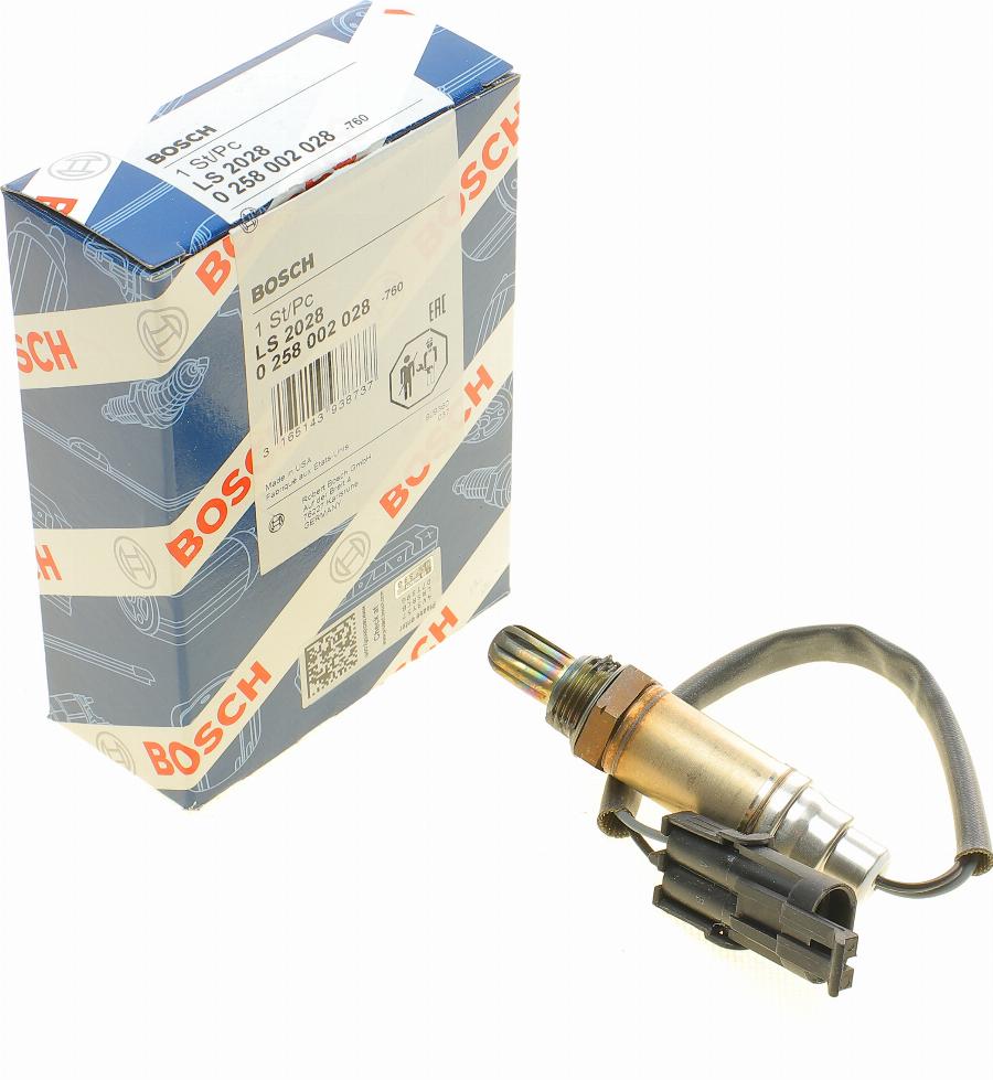 BOSCH 0 258 002 028 - Lambda zonde adetalas.lv