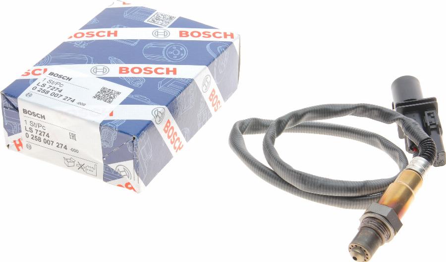 BOSCH 0 258 007 274 - Lambda zonde adetalas.lv