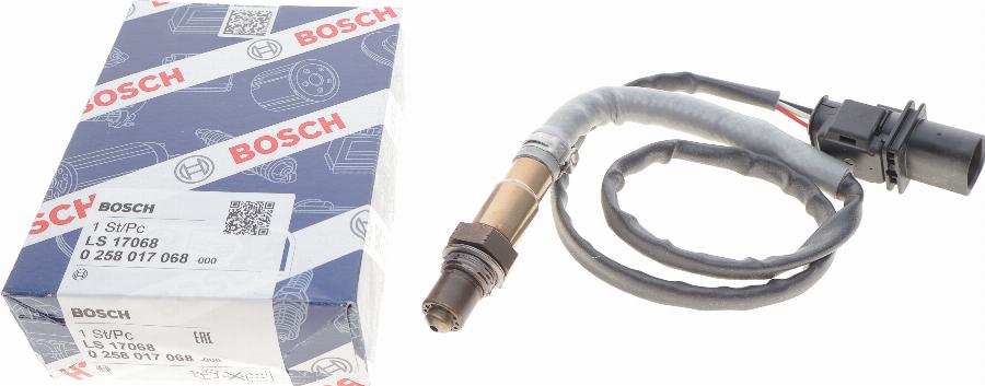 BOSCH 0 258 017 068 - Lambda zonde adetalas.lv