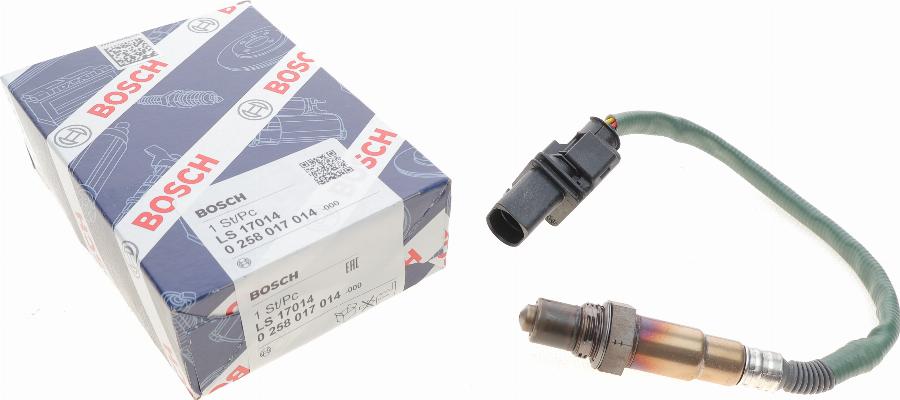 BOSCH 0 258 017 014 - Lambda zonde adetalas.lv