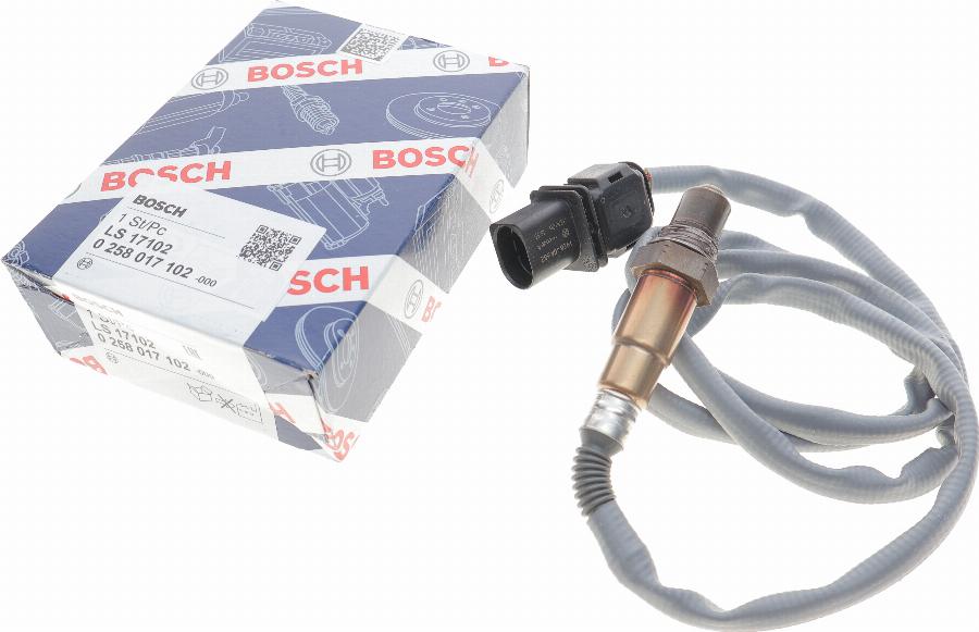 BOSCH 0 258 017 102 - Lambda zonde adetalas.lv